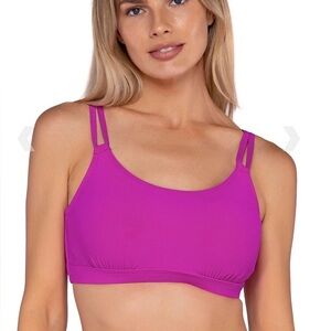 NWT Sunsets Iconic Taylor Bralette Size 34D/36C Wild Orchid